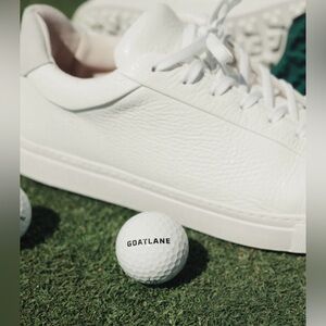 Goat Lane White Leather Men's Golf Shoes